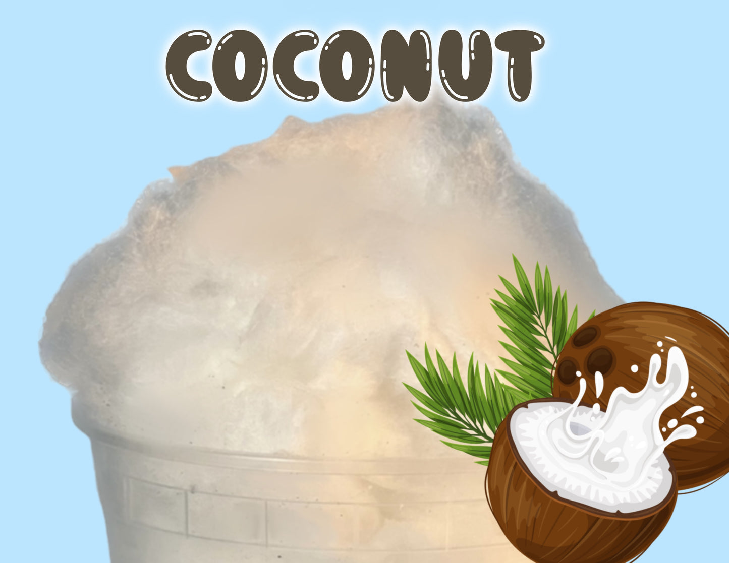 Coconut GOURMET Cotton Candy