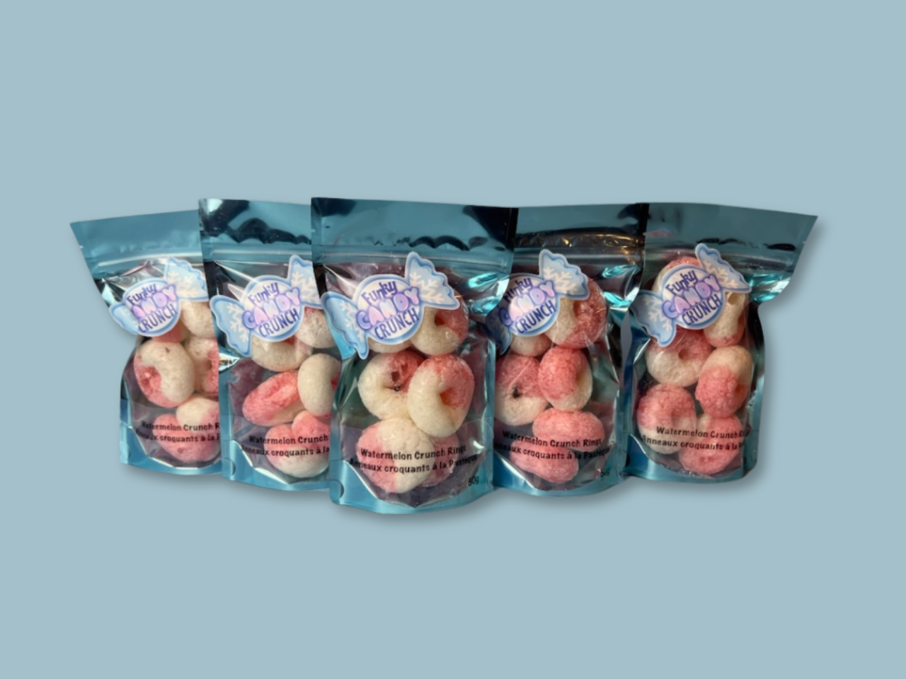 Watermelon Crunch Rings 50g ~ Freeze Dried Gummy Candy