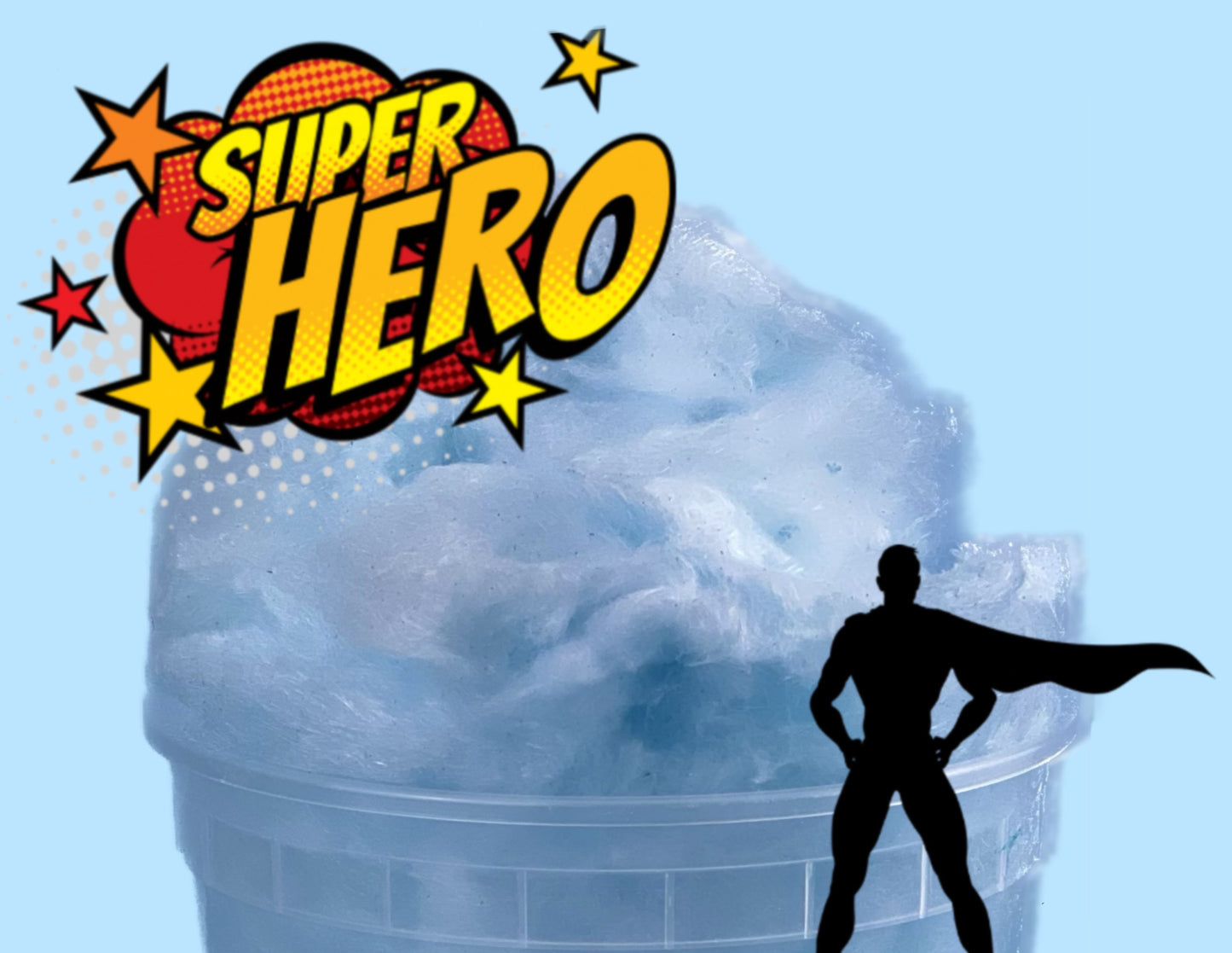 Super Hero- Blue GOURMET Cotton Candy
