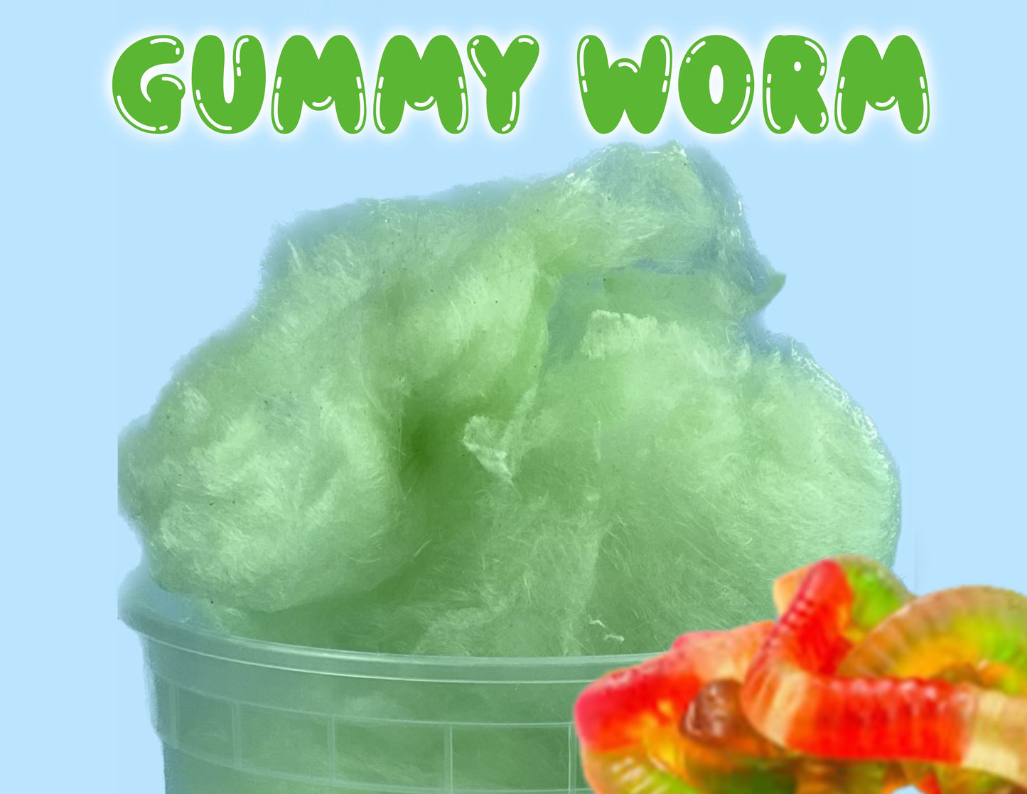 Gummy Worm GOURMET Cotton Candy