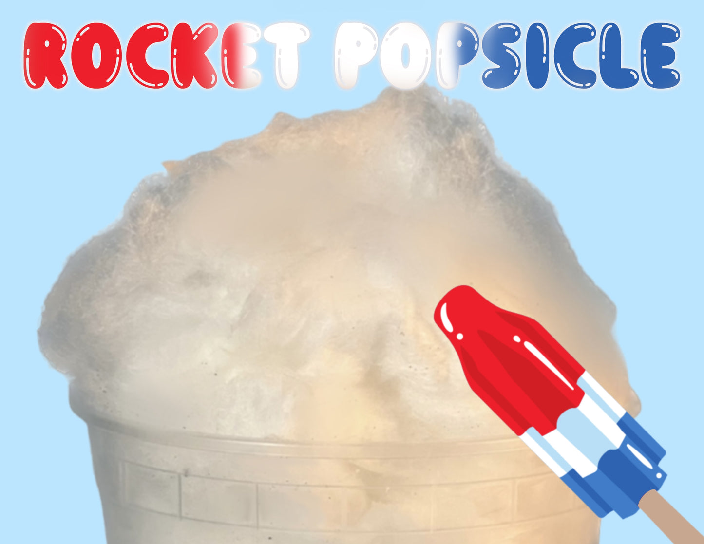 Rocket Popsicle GOURMET Cotton Candy