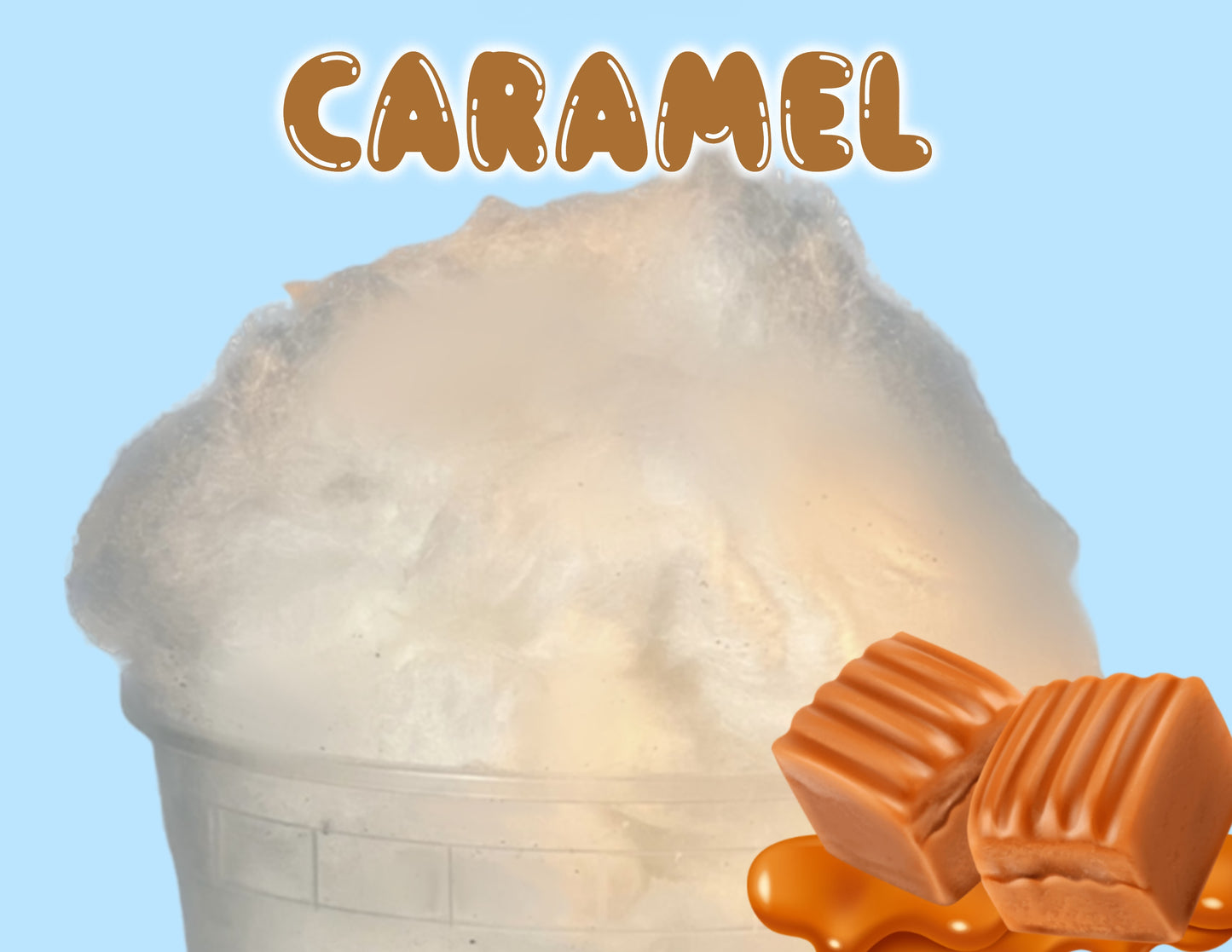 Caramel GOURMET Cotton Candy