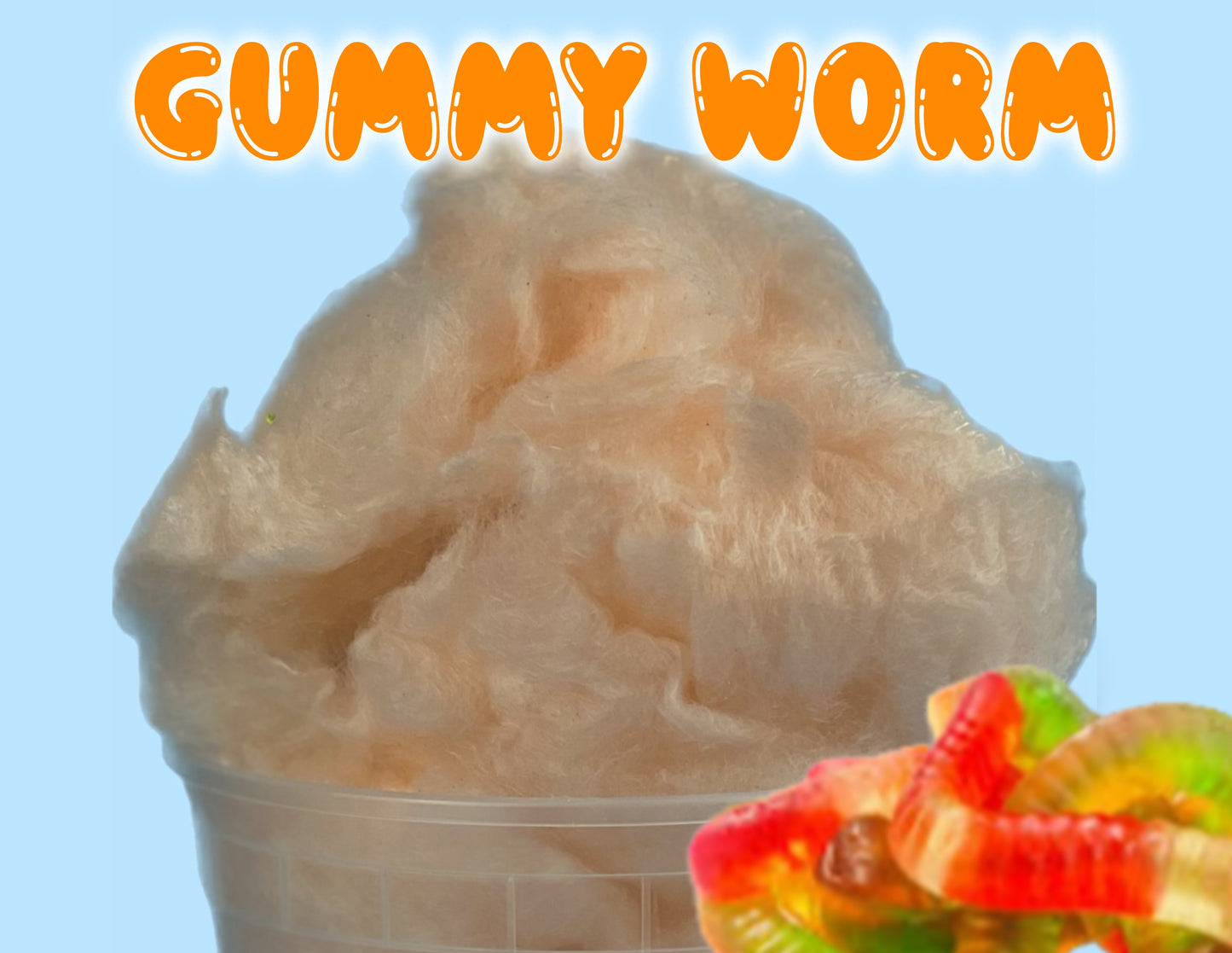 Gummy Worm GOURMET Cotton Candy