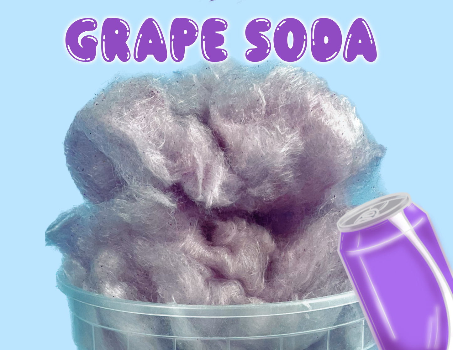 Grape Soda GOURMET Cotton Candy