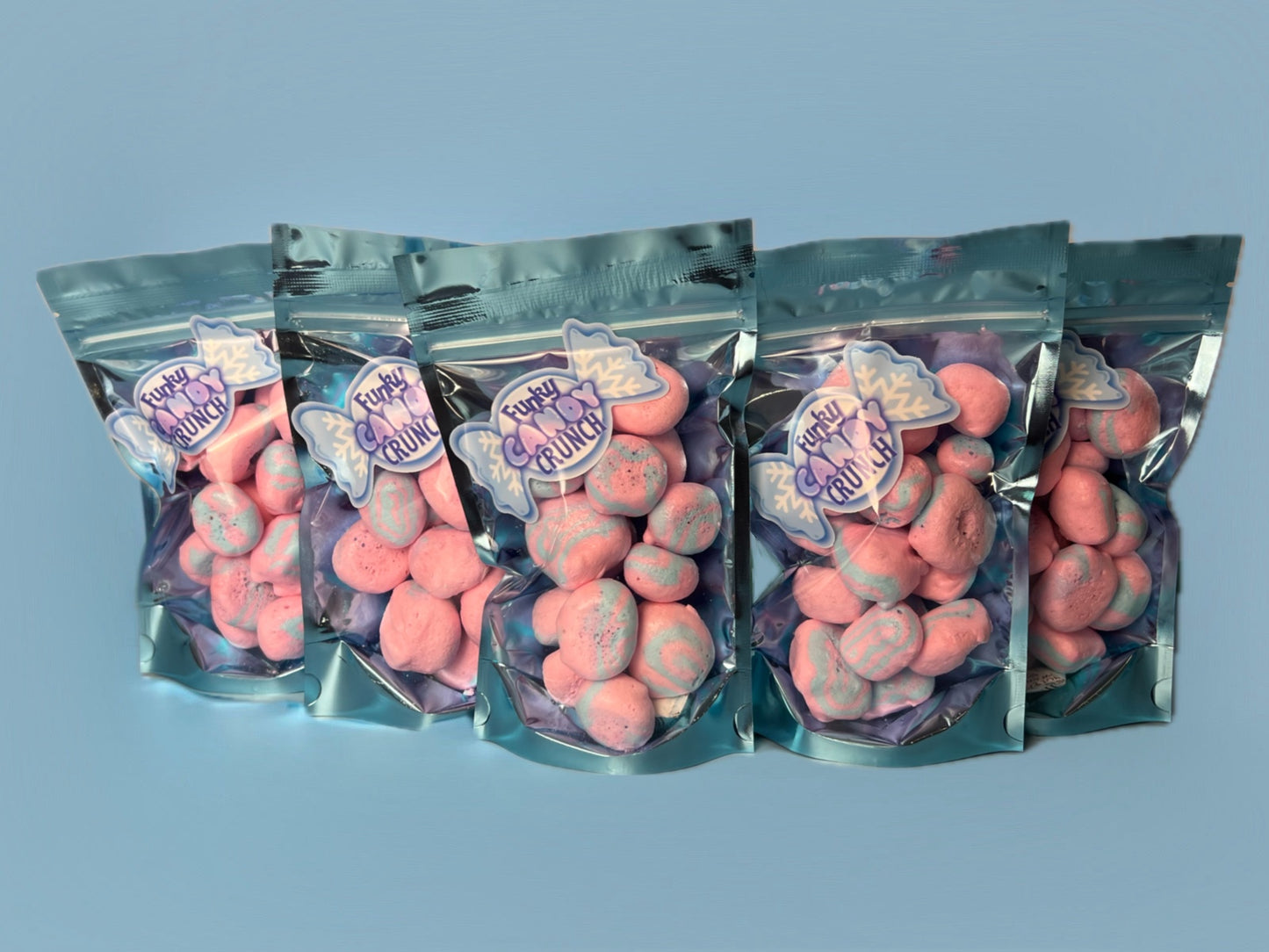 Cotton Candy Puff Bites ~ Freeze Dried Candy - Freeze Dried Taffy 30g
