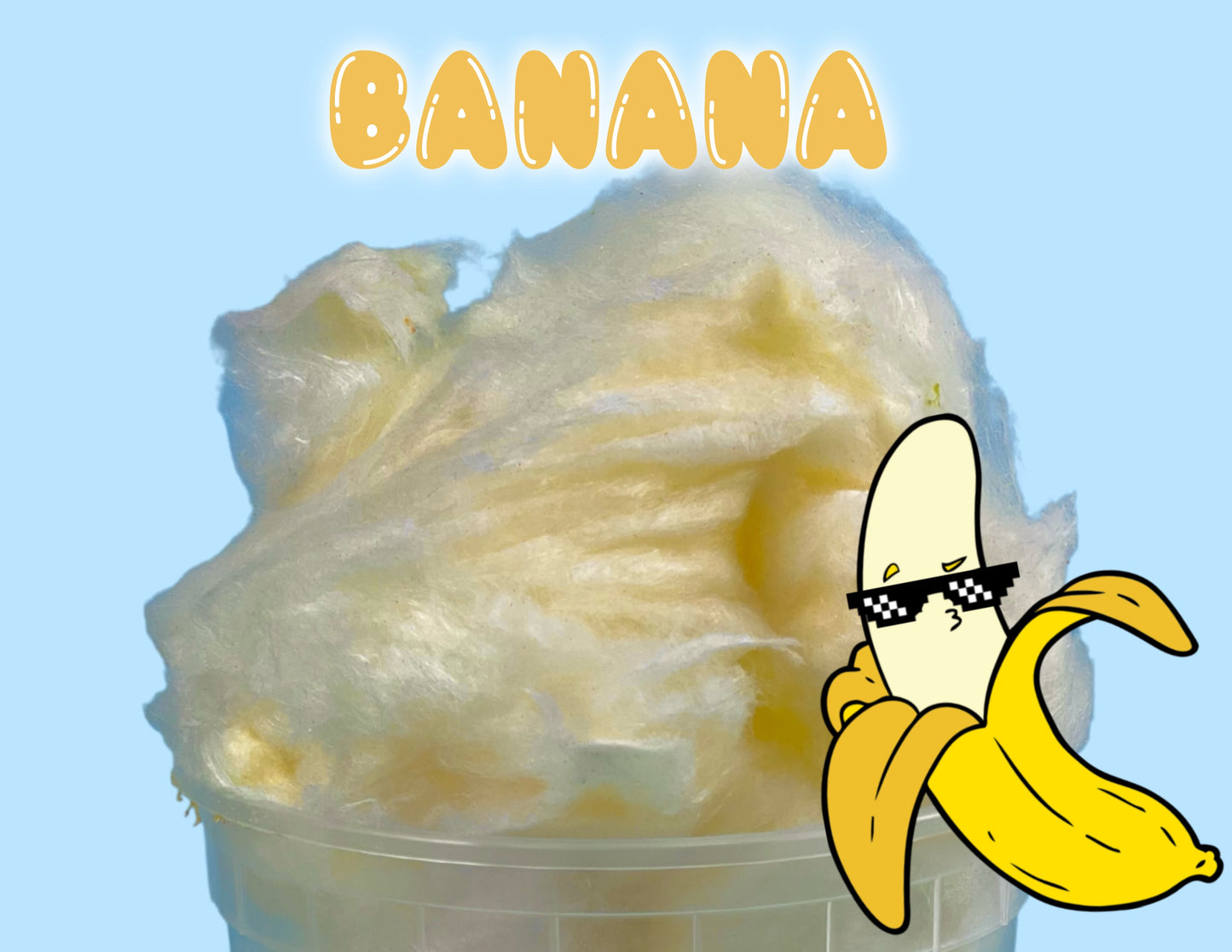 Banana GOURMET Cotton Candy