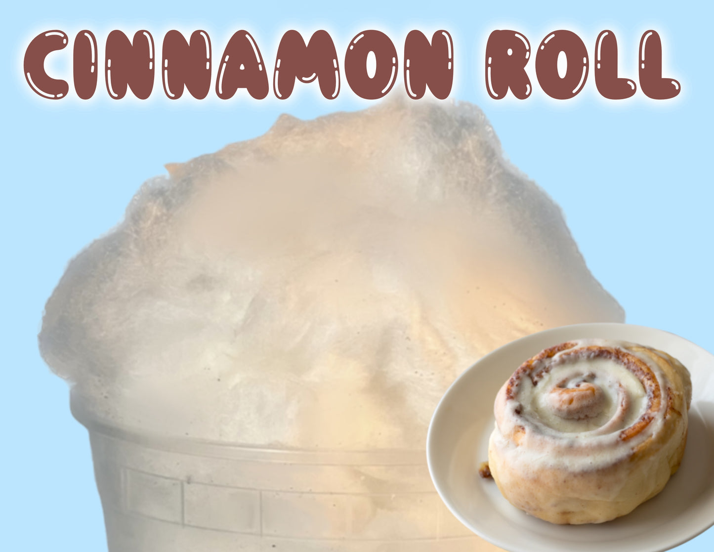 Cinnamon Roll GOURMET Cotton Candy