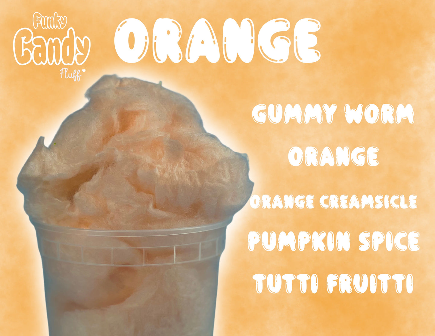 Orange Cotton Candy