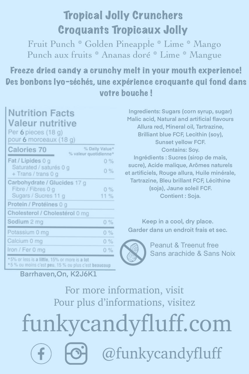 Freeze Dried Tropical Jolly Ranchers - Jolly "Crunchers “ 30g