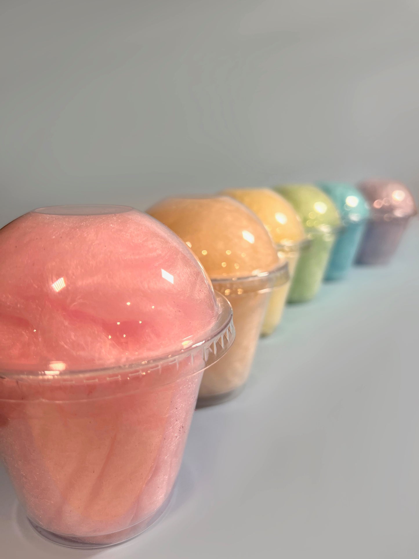 Classic Cotton Candy Party Favours 6 pack Dome Cup