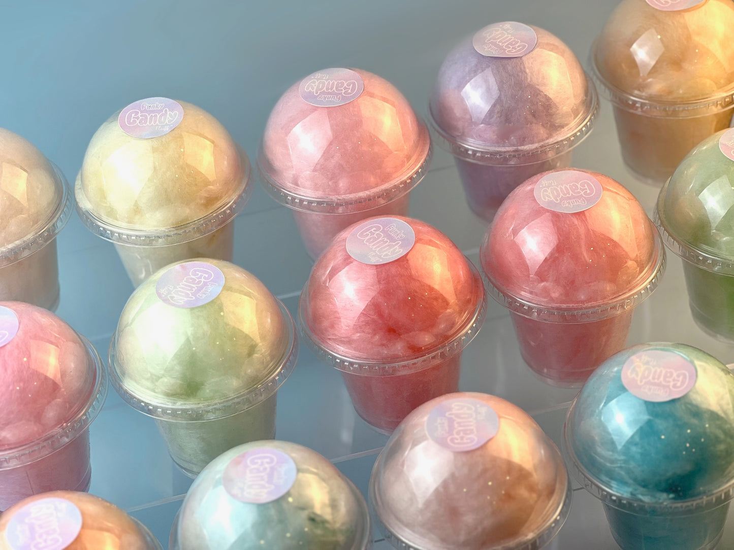 Classic Cotton Candy Dome Cup Big Party Pack