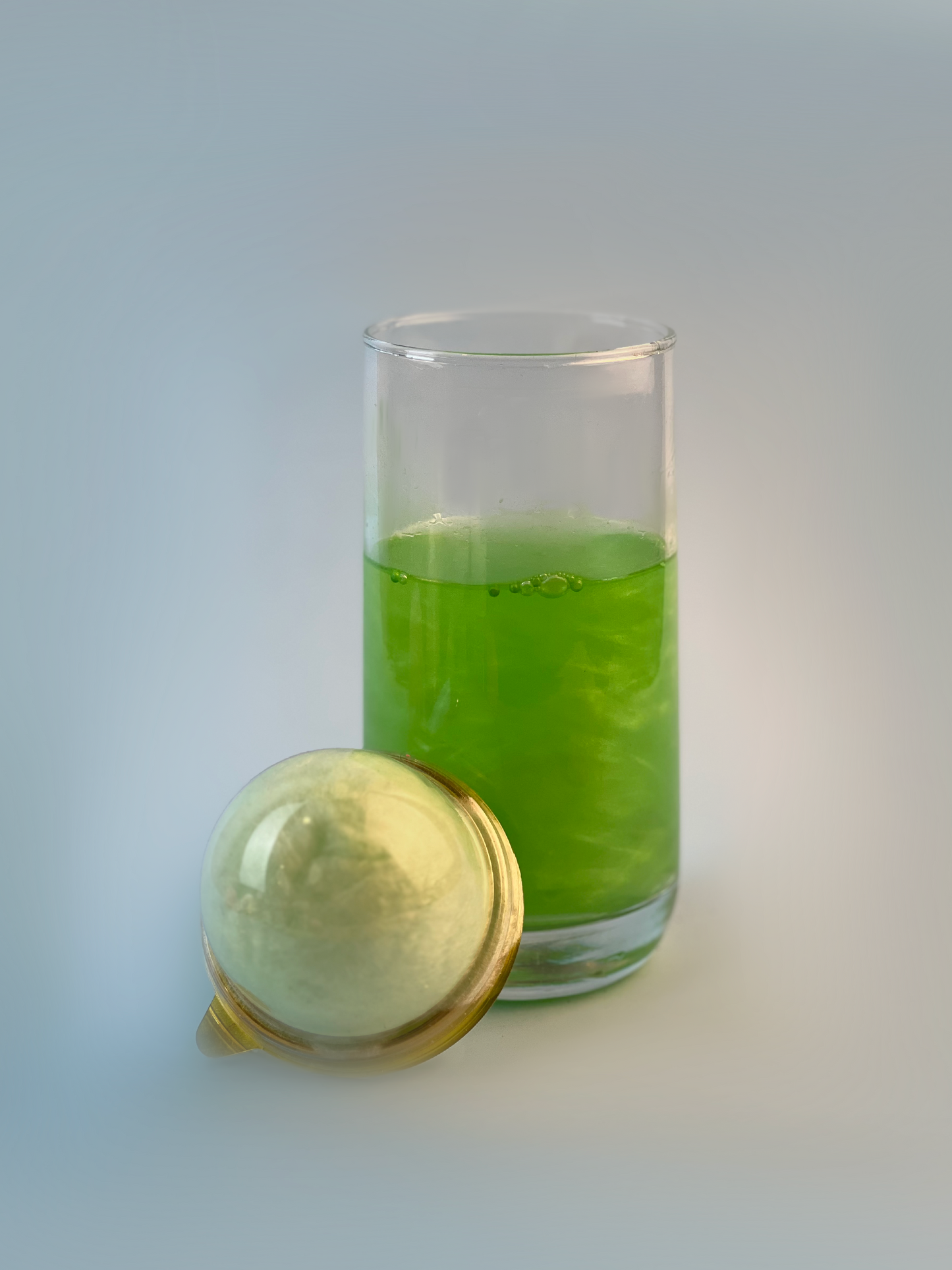 Green Cotton Candy Glitter Bomb