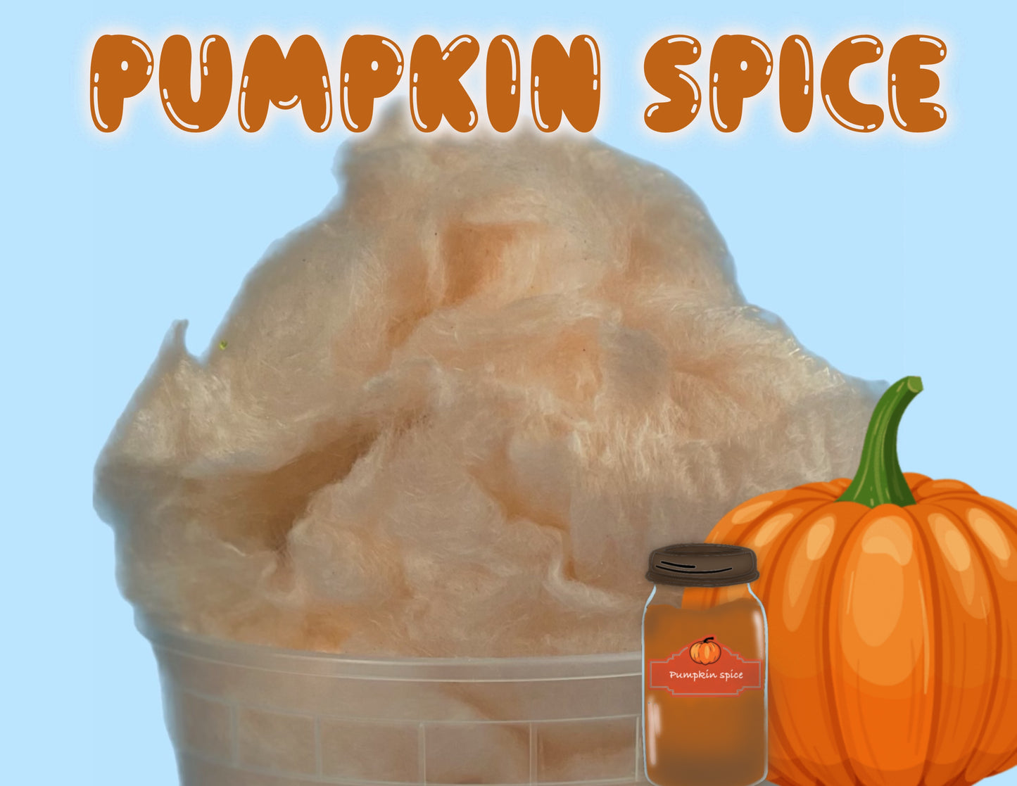 Pumpkin Spice GOURMET Cotton Candy