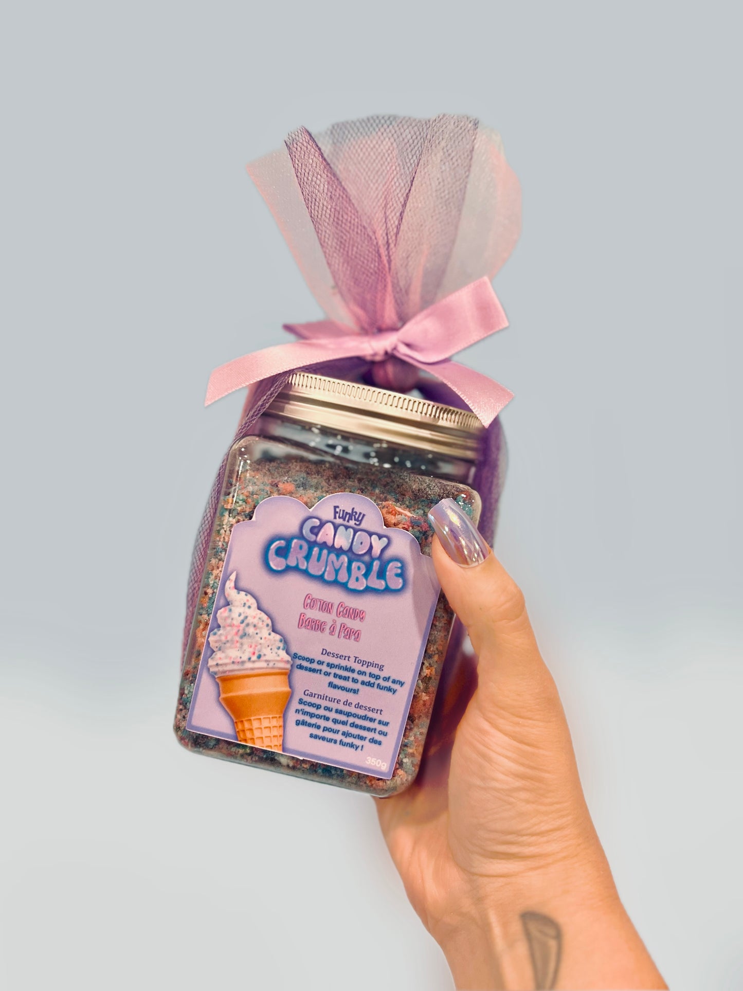 Funky Candy Crumble Dessert Topping- Cotton Candy flavour