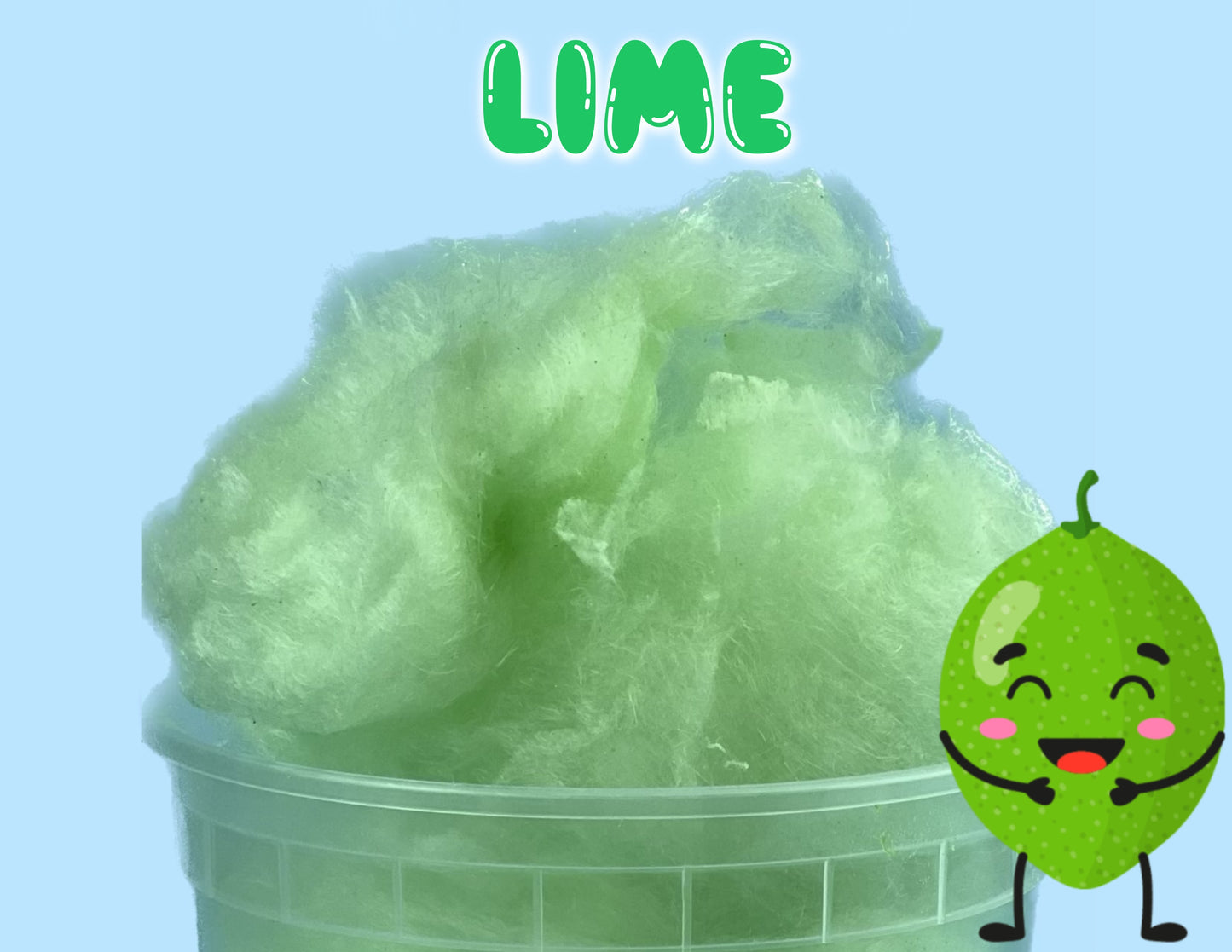 Lime GOURMET Cotton Candy
