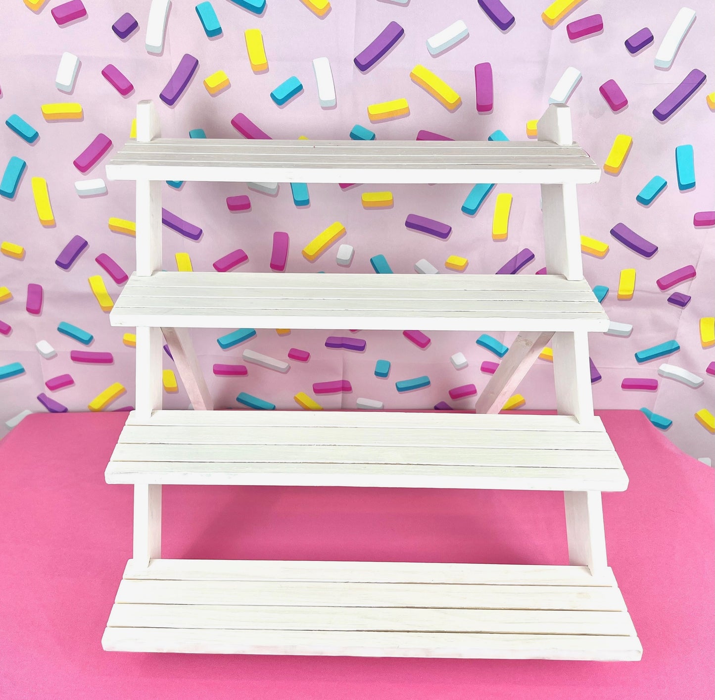 Cotton Candy Dome Cup Display - Rental - White