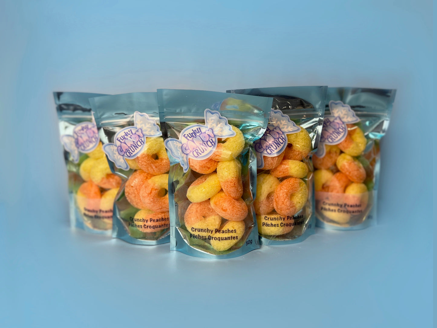 Freeze Dried Crunchy Peaches - Peach Rings 50g