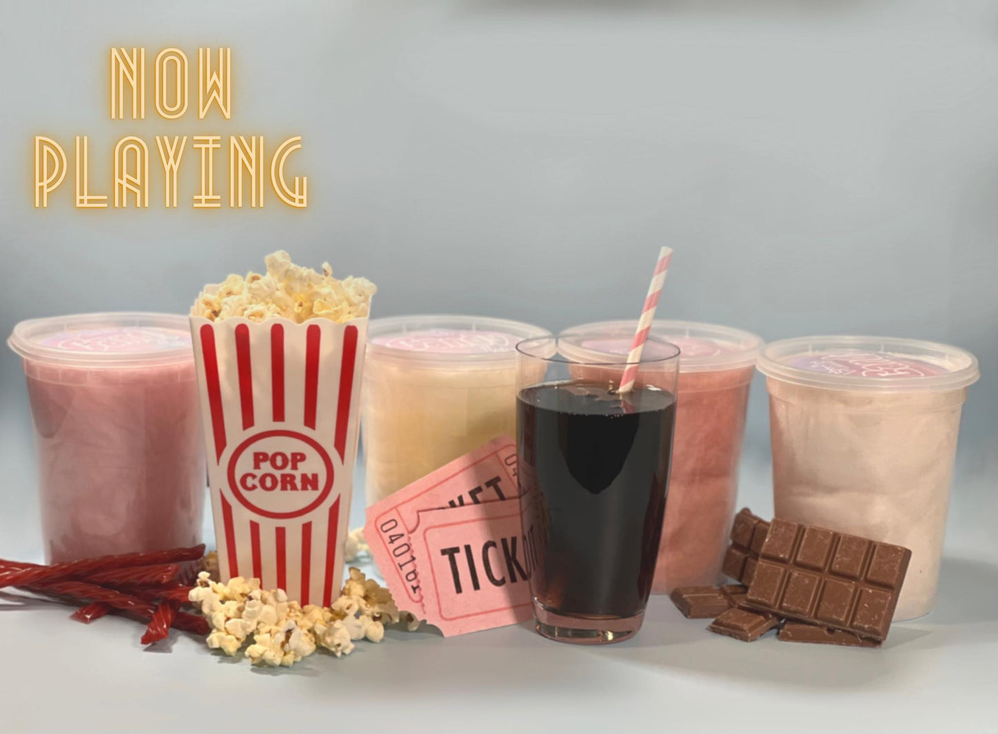 Gourmet Cotton Candy Movie Night Combo