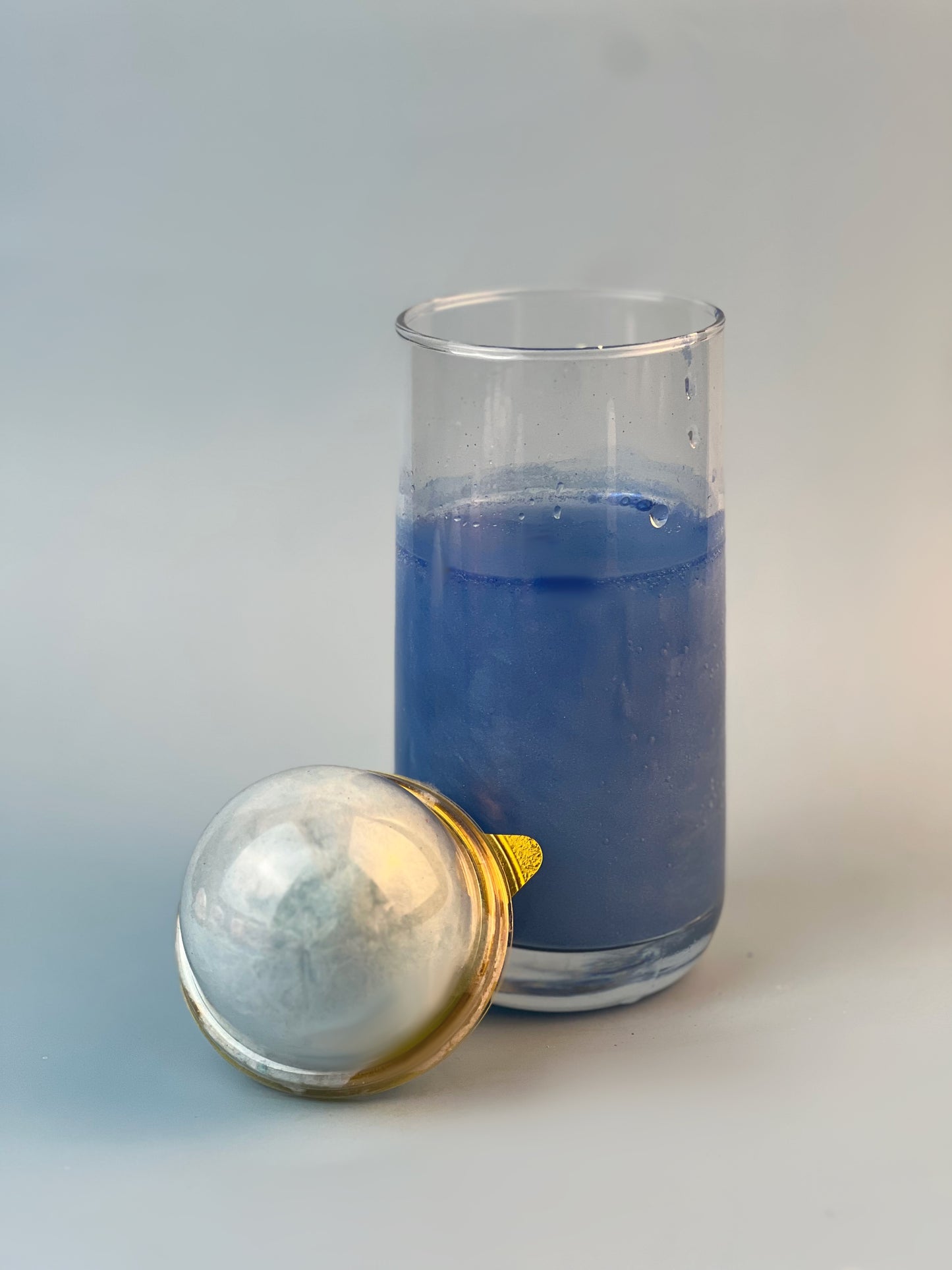 Dark Blue Cotton Candy Glitter Bomb